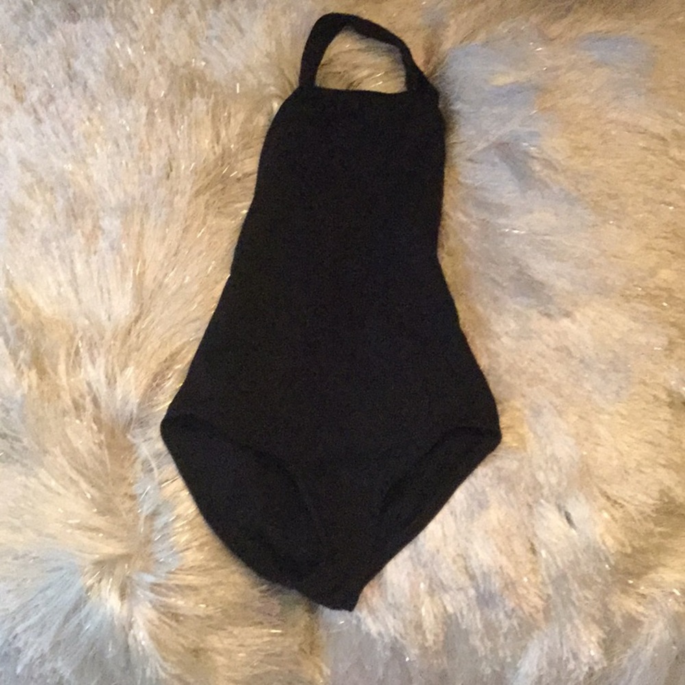 Capezio Black halter leotard